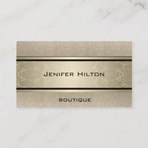 Professional elegant modern luxury glittery business card