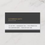 Professional Elegant Plain Simple Black Groupon Business Card