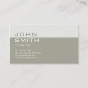 Professional Elegant Simple Plain Attorney Beige Business Card