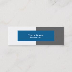 Professional Grey and Blue Business Card Template