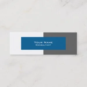 Professional Grey and Blue Business Card Template