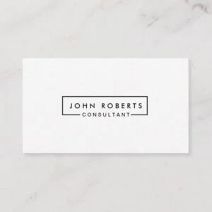 Professional Minimalist Modern Lines Business Card