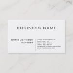 Professional modern elegant minimalist business card