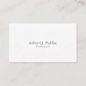 Professional Modern Minimalist Business Card