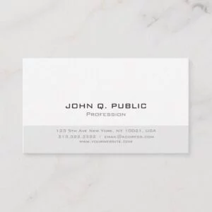 Professional Modern Minimalistic Simple Design Business Card