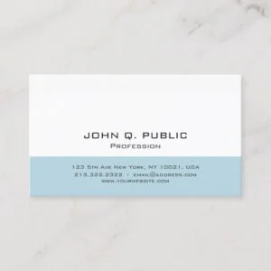 Professional Modern Minimalistic Simple Design Business Card