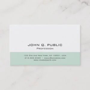 Professional Modern Minimalistic Simple Design Business Card