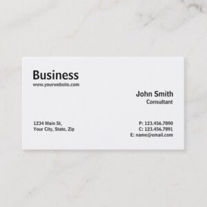 Professional Modern Plain Simple Computer Repair Business Card
