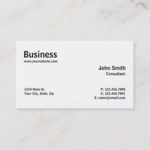 Professional Modern Plain Simple Computer Repair Business Card