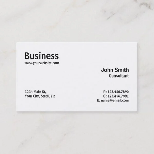 Professional Modern Plain Simple Computer Repair Business Card