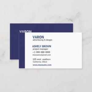 Professional Modern Simple Blue Business Card