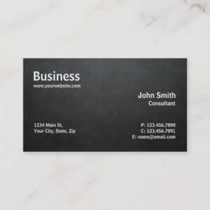 Professional Modern Simple Computer Repair Black Business Card