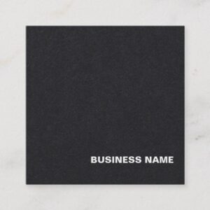 Professional Monogram Design Elegant Luxury Plain Square Business Card