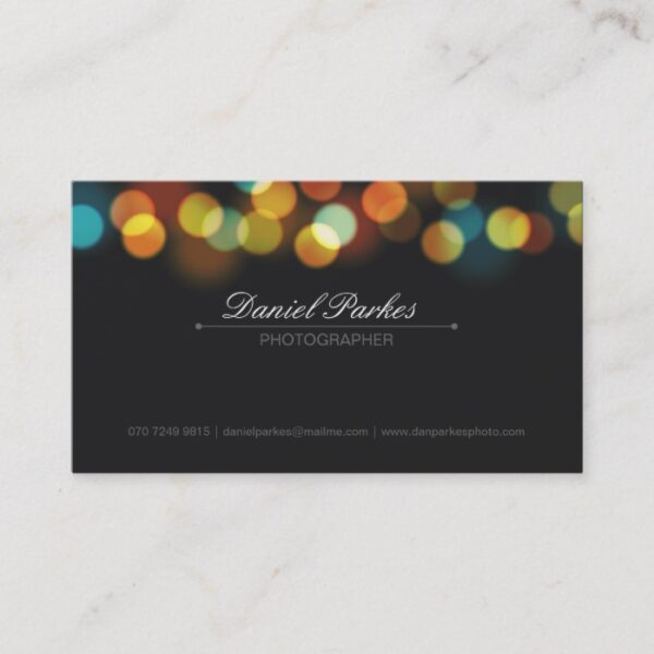Professional Photographer Business Card