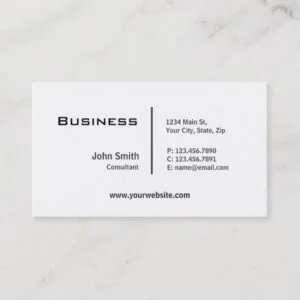 Professional Plain Elegant Modern Computer Repair Business Card