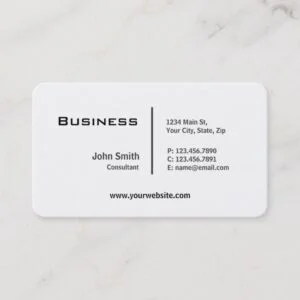 Professional Plain Elegant Modern Rounded Corners Business Card