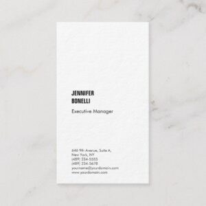 Professional plain minimalist modern thick trendy business card