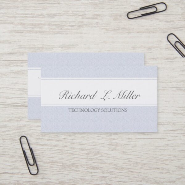 Professional Plain Simple Minimal Company Tech Business Card