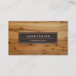 Programmer – Border Wood Grain Business Card
