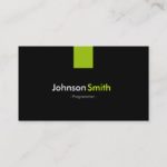 Programmer Modern Mint Green Business Card