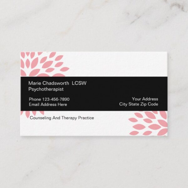 Psychotherapist Counseling Design Business Card