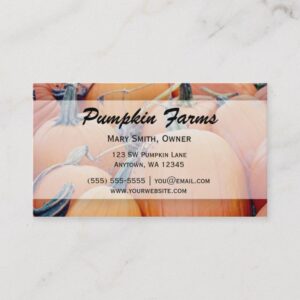 Pumpkin Patch Business Card