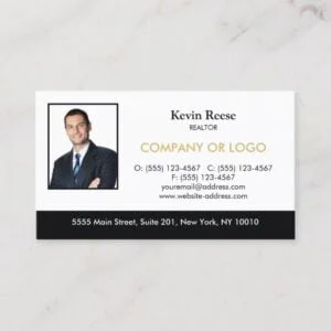 Real Estate Professional Add Your Photo Business Card