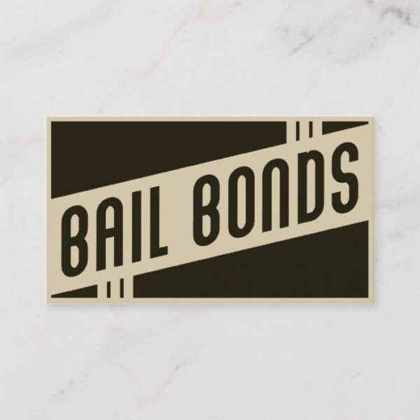 retro bail bonds business card