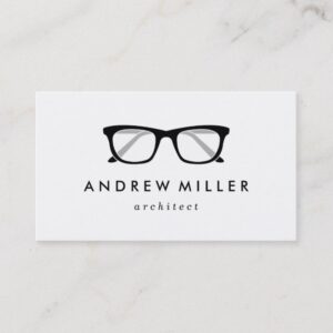 Retro Eyeglasses Stylish Business Card