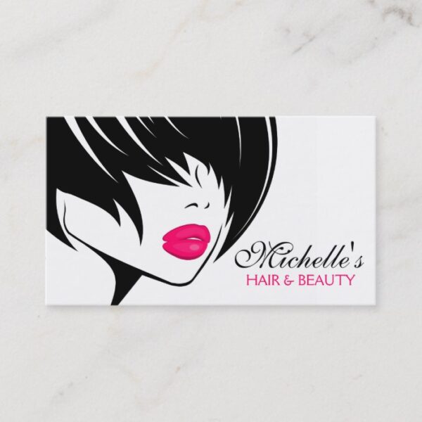 Retro Hair and Beauty Make-up artist business card
