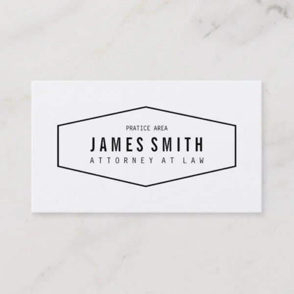 Retro Professional Attorney Business Card