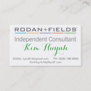 Rodan and Field Business Card