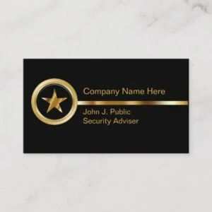 Security Business Cards