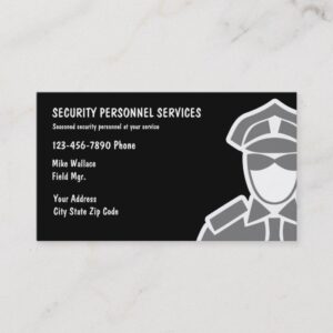 Security Services Business Cards