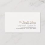 Simple and Elegant Professional Psychiatrist Business Card