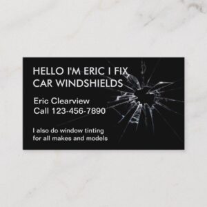 Simple Auto Glass Business Cards