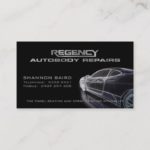 Simple Black Car Model Business Card