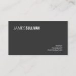 Simple Black Modern Creative Professional Business Card
