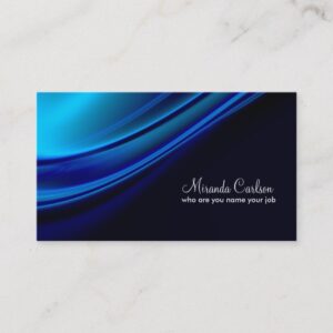 simple blue business card