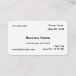 Simple Business Card