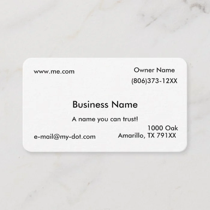 Simple Business Card