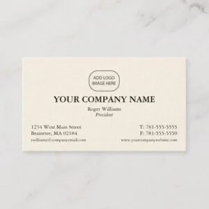 Simple Corporate Business Card - Add Your Logo
