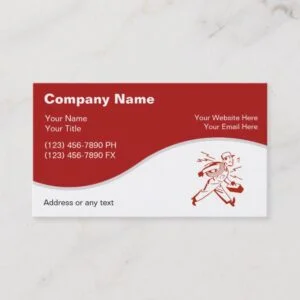 Simple Electrician Business Cards