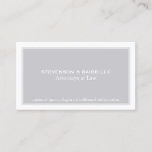 Simple Elegant Attorney Professional Business Card