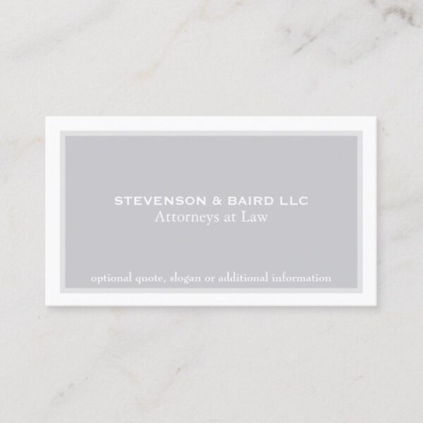Simple Elegant Attorney Professional Business Card