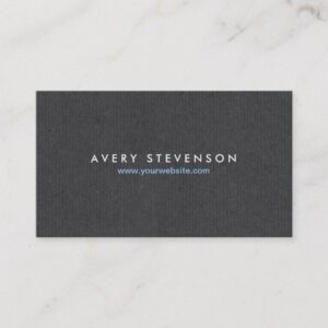 Simple Elegant Entrepreneur Gray Texture Look Business Card