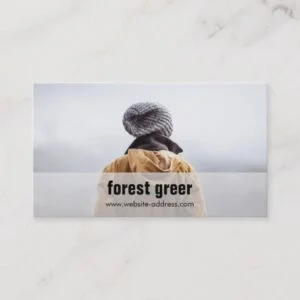 Simple Freelance Photographer Add Photo Business Card