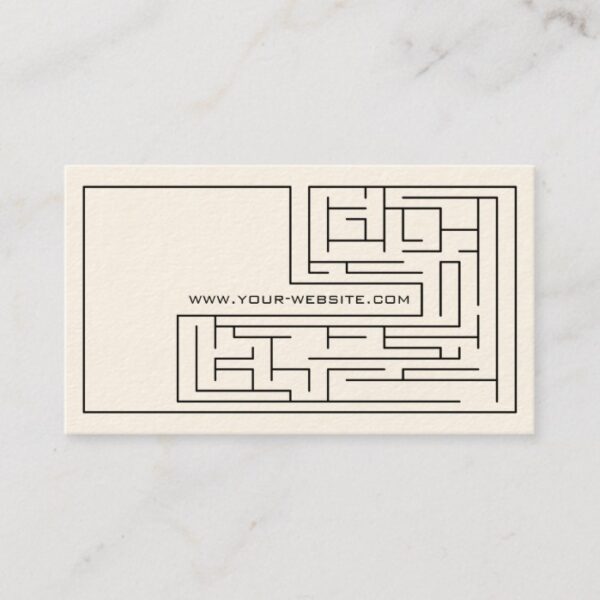 Simple Maze Business Card Type C