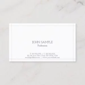 Simple Modern Professional Elegant Plain Gloss Business Card