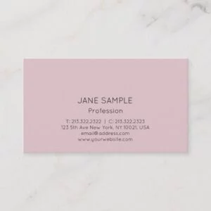 Simple Professional Modern Elegant Design Business Card